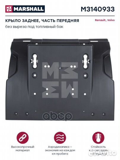 Крыло задн. volvo FH/FM (2010 г.) передняя часть