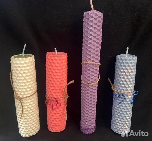 Свечи ручной работы из вощины