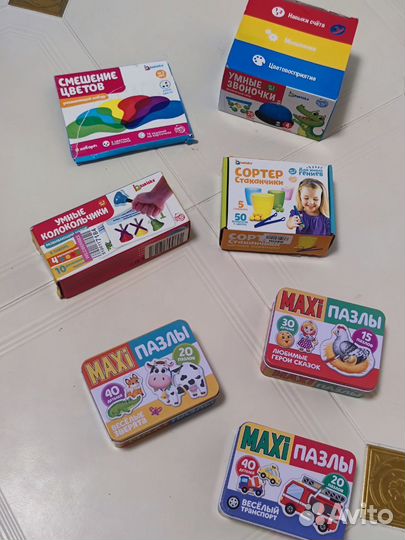 Развивающие игры для ребенка с 1 года до 3х