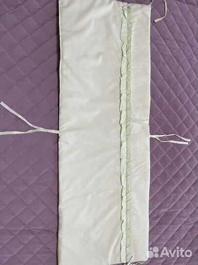 Бортики в детскую кроватку и балдахин