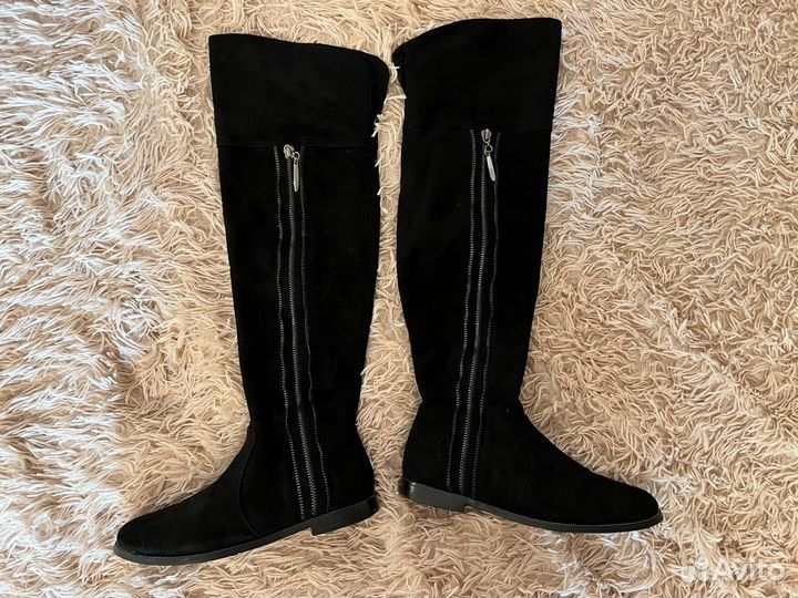 Сапоги высокие ботфорты демисезон 37 размер