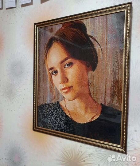 Алмазная выкладка портрета по вашему фото