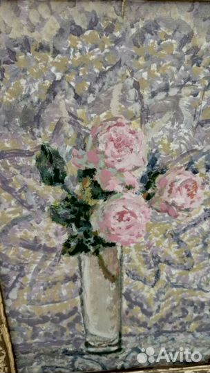 Картина маслом на холсте цветы