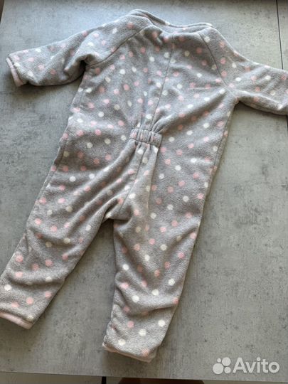 Комбинезон флисовый на девочку 74