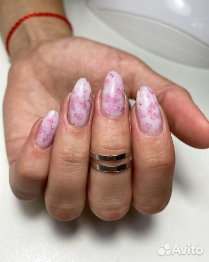 Маникюр, коррекция с покрытием