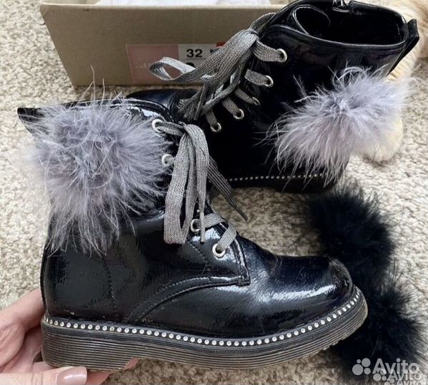 Демисезонные ботинки на девочку 32