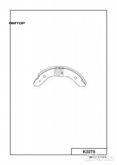 Kashiyama K2275 K2275 kashiyama Колодки тормозные