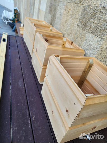 Вазоны деревянные. Изделия из дерева ручной работы