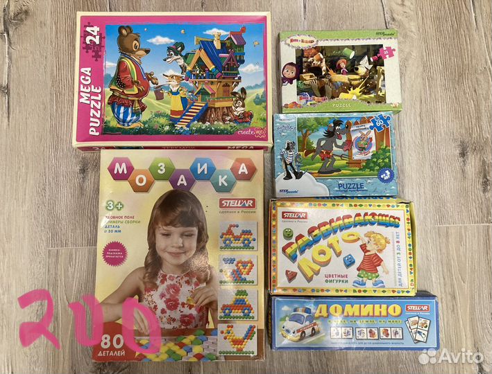 Развивающие игры лото домино пазлы для детей