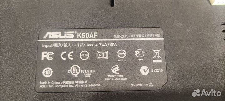Asus K50AF (разбор)
