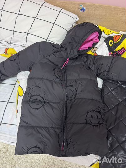 Куртка зимняя для девочки 122 штаны зимние 122