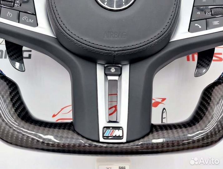 Руль M3 бмв 3 серия G20 G80 карбон экран подогрев