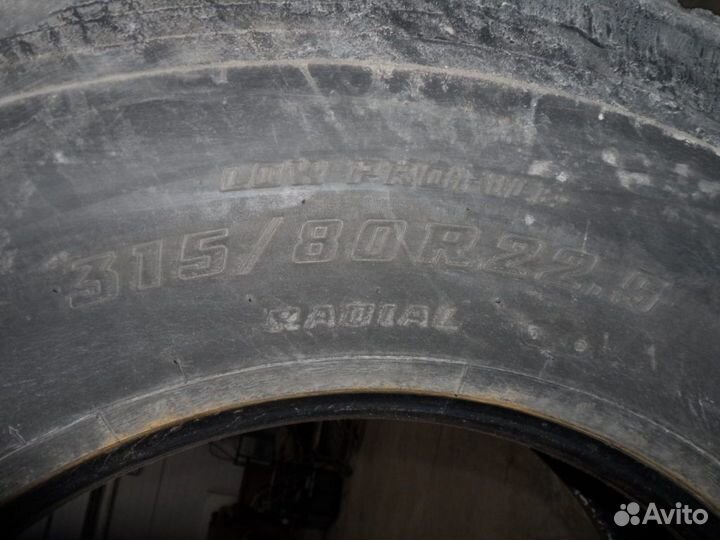 Шина грузовая ведущая hankook 315/80 R 22.5 б/у гл