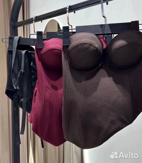 Корсетный топ на шнуровке