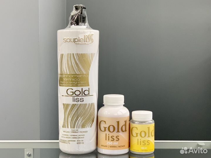 Сильный кератин Soupleliss Gold Liss, шаг 2