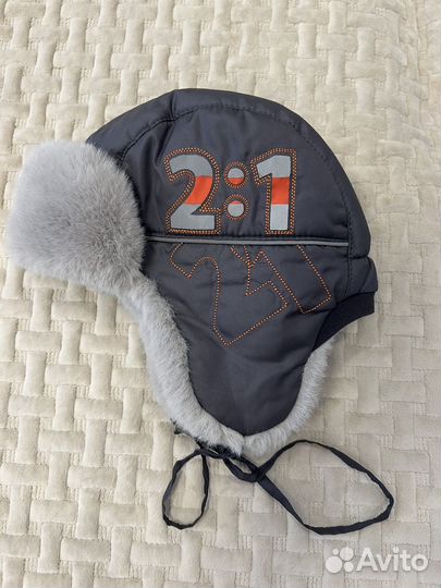 Шапка ушанка зимняя на завязках 48