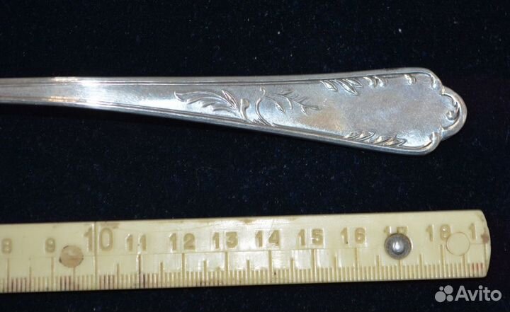 Столовая серебряная ложка. 875 пр. звезда вес 64.9