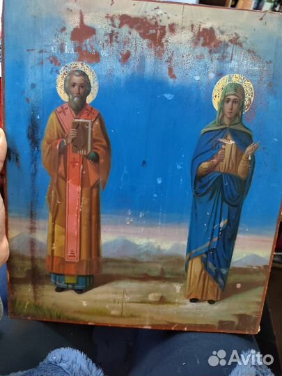 Старинная икона 19 век