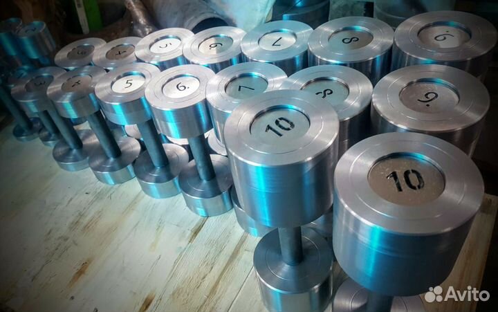 Гантельный ряд, гантели 280кг. В наличии и др.вес