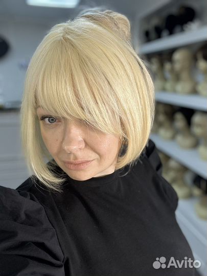 Челка на заколках