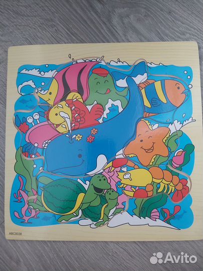 Деревянные пазлы вкладыши