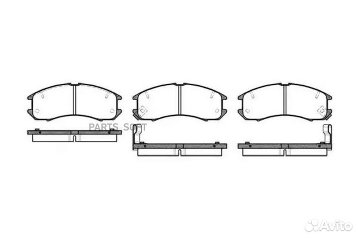 Remsa 027302 273 02 FDB576572317B колодки дисковые