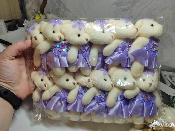 Мягкая игрушка, мишки для букетов