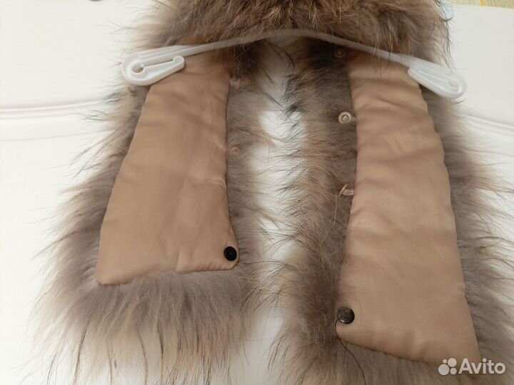 Меховой воротник от капюшона