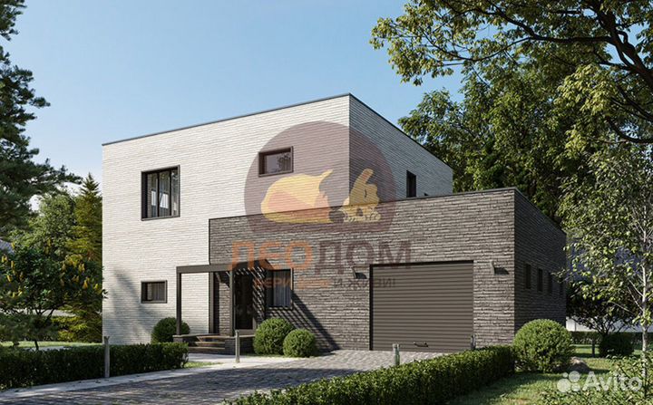 Каркасный дом в стиле Хай-тек под ключ