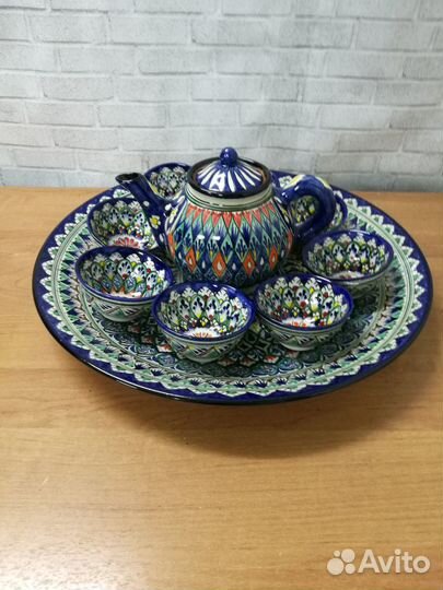 Риштанская керамика (комплект посуды)