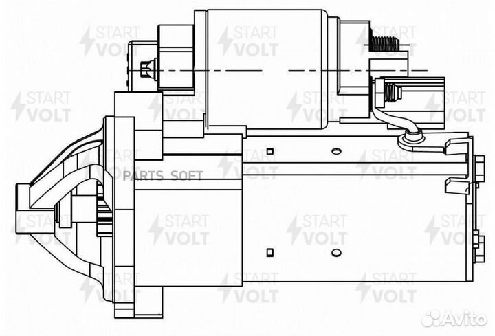 Startvolt LST2717 Стартер для а/м Chery Tiggo 3 (1