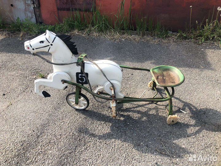 Игрушка детская Конь педальный СССР