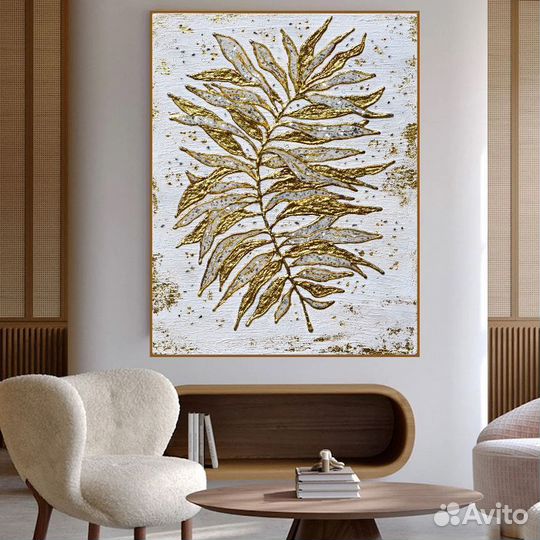 Картины маслом Золотое перо Стильный дизайн
