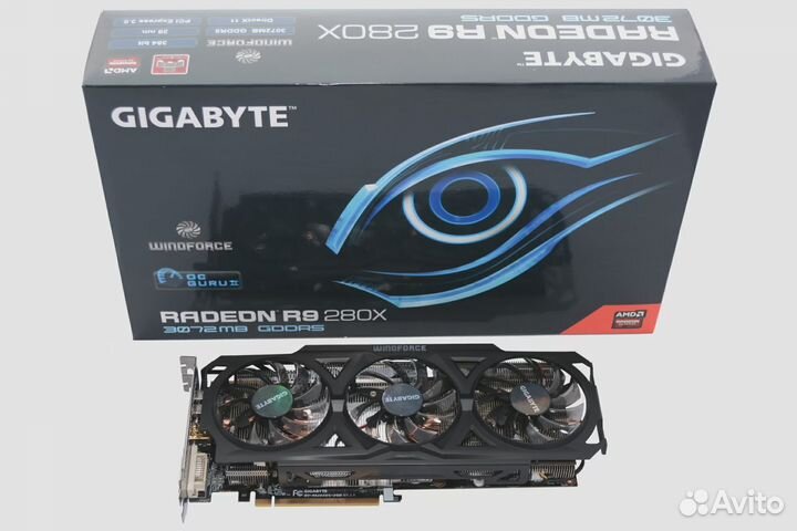 Видеокарта гигабайт r9 280x.б/у