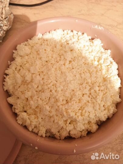 Домашний творог, сметана