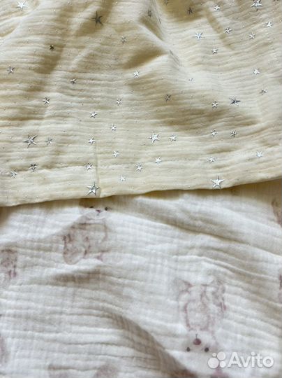 Плед-пеленка муслин 4 слоя рр 90 на 130 новый