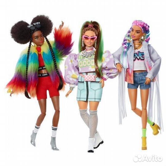 Кукла Барби Экстра - Набор из 5 кукол (Barbie Extr