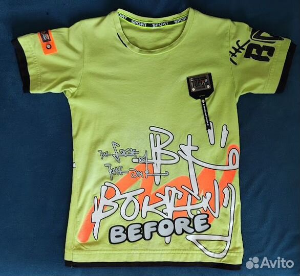 Футболки+рубашки на мальчика 92-116