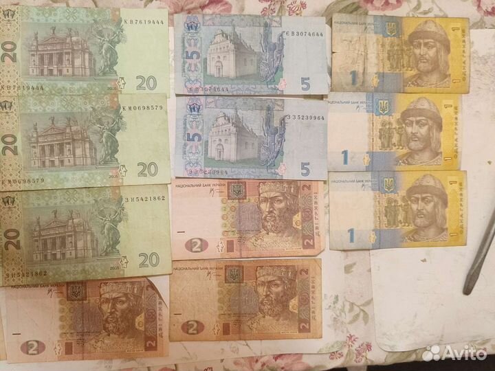 Украинские гривны