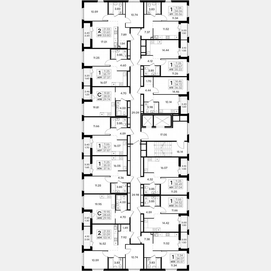 Квартира-студия, 30 м², 14/15 эт.