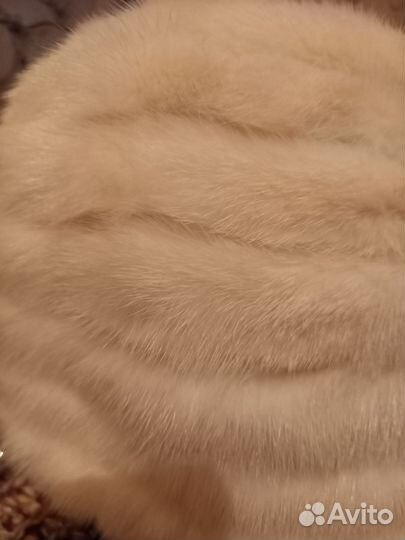 Шапка норковая женская белая