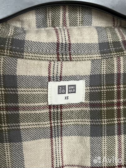 Платье-рубашка теплое uniqlo XS