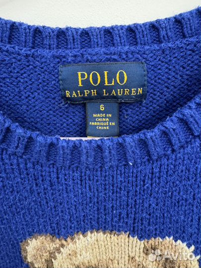 Ralph lauren свитер с мишкой