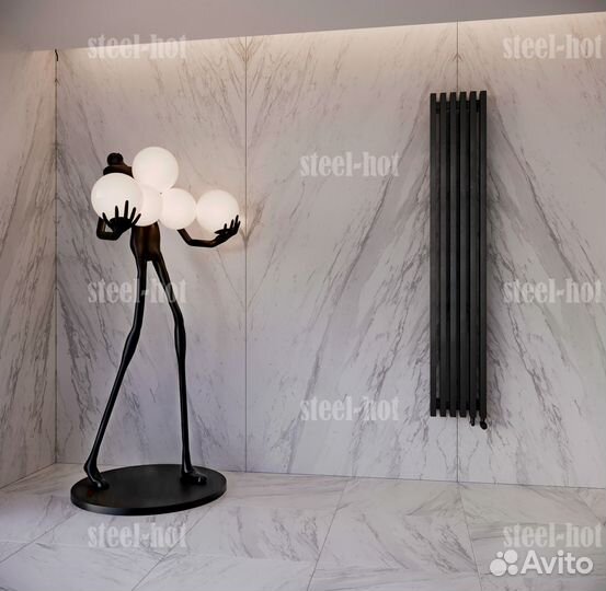 Горизонтальный дизайн радиатор Steel-Hot от завода