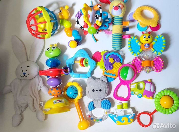 Игрушки погремушки пакетом