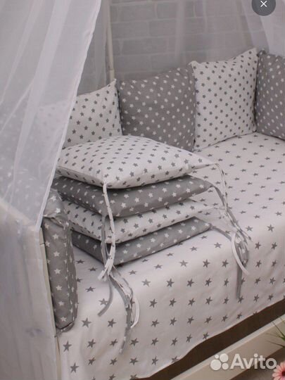 Бортики в детскую кроватку