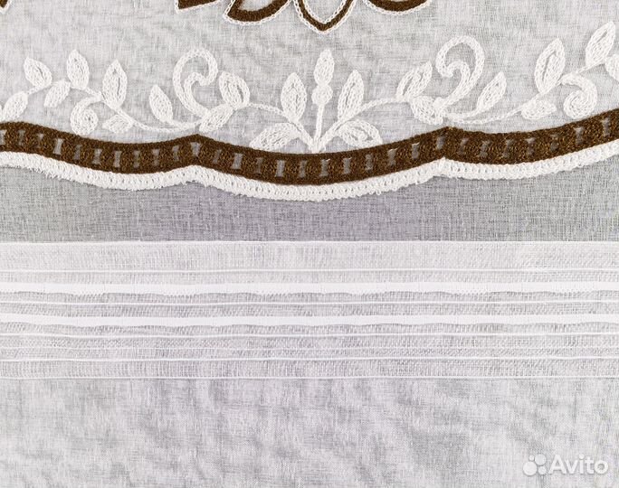 Тюль Флоренция молочный шоколад