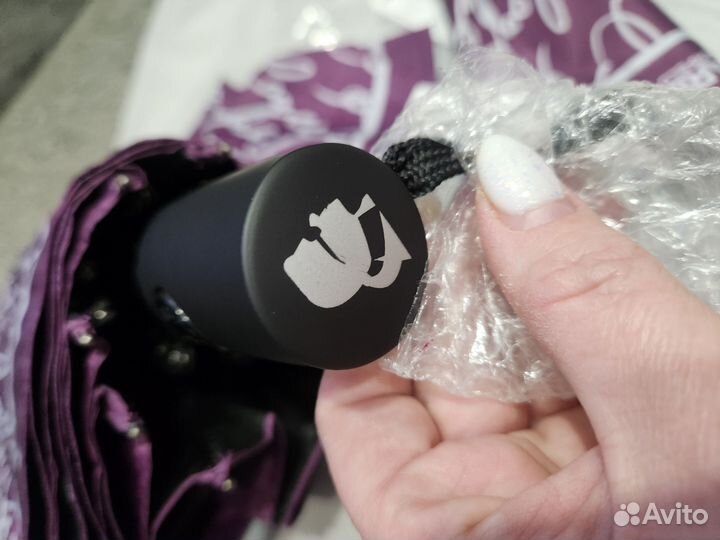 Зонт Karl Lagerfeld фиолетовый, автомат, оригинал