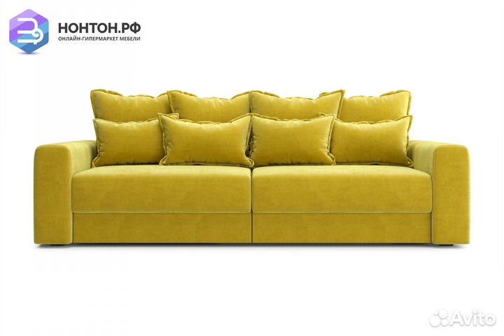 Диван тик-так Омега горчичный