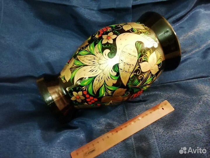 Ваза хохломская роспись. СССР